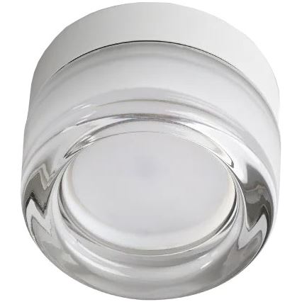 Ideal Lux - LED plafonsko svetlo za kupatilo LOLLY 1xGX53/9W/230V preč. 10,5 cm IP44 belo/prozirno