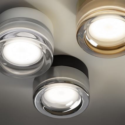 Ideal Lux - LED plafonsko svetlo za kupatilo LOLLY 1xGX53/9W/230V preč. 10,5 cm IP44 belo/prozirno