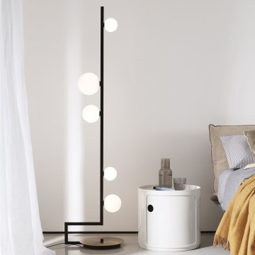 Ideal Lux - LED podna lampa BIRDS 5xG9/3W/230V crna/zlatna