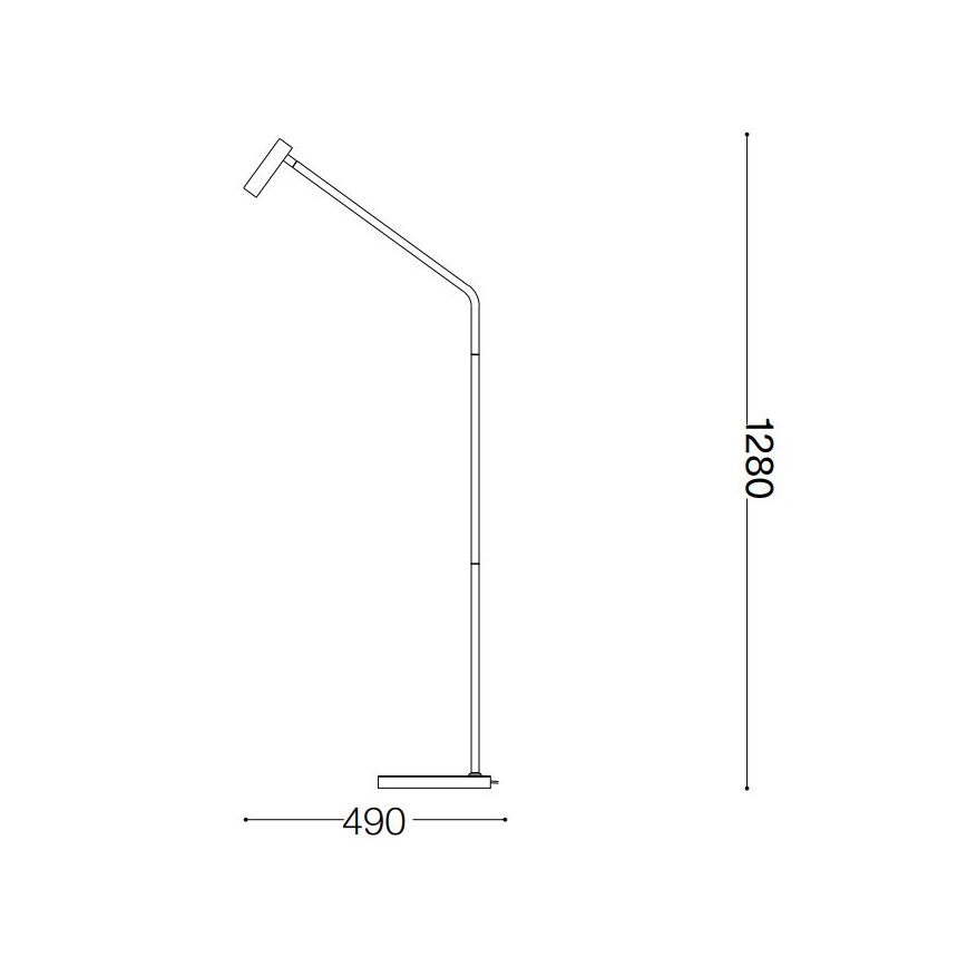 Ideal Lux - LED Podna lampa EASY LED/3,5W/230V CRI 90 bela