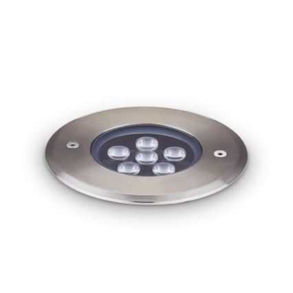 Ideal Lux - LED ugradno podno svetlo FLOOR LED/6W/230V Ø 12 cm CRI 90 IP67 sjajni hrom