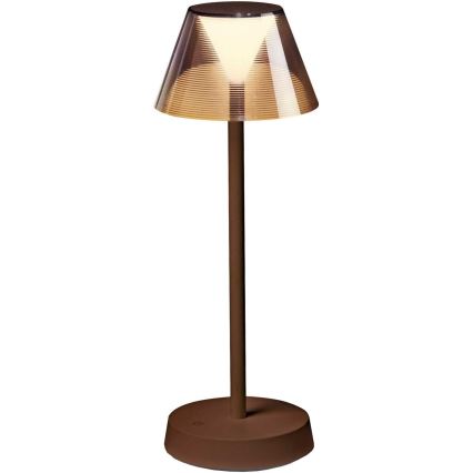 Ideal Lux - LED prigušiva dodirna lampa LOLITA LED/2,8W/5V 2200 mAh IP54 braon