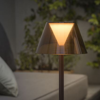 Ideal Lux - LED prigušiva dodirna lampa LOLITA LED/2,8W/5V 2200 mAh IP54 braon