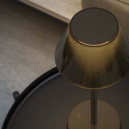 Ideal Lux - LED prigušiva dodirna lampa LOLITA LED/2,8W/5V 2200 mAh IP54 braon