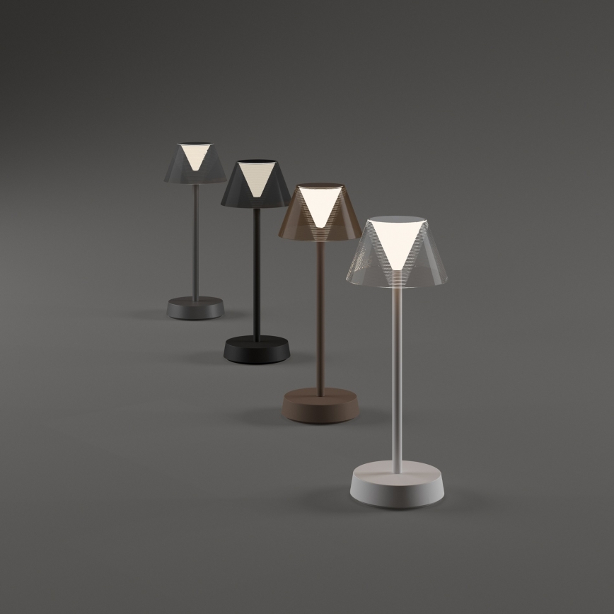 Ideal Lux - LED prigušiva dodirna lampa LOLITA LED/2,8W/5V 2200 mAh IP54 braon