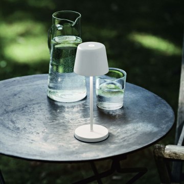 Ideal Lux - LED prigušiva dodirna spoljašnja stona lampa CUTE LED/2,5W/3,7V 3000 mAh USB 2200-2700K IP65 bela