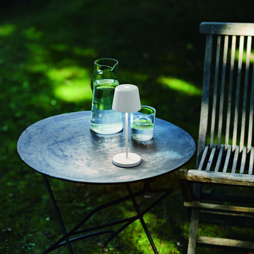 Ideal Lux - LED prigušiva dodirna spoljašnja stona lampa CUTE LED/2,5W/3,7V 3000 mAh USB 2200-2700K IP65 bela