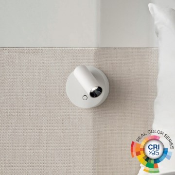 Ideal Lux - LED prigušiva dodirna zidna spot lampa ELF LED/3W/230V CRI 95 bela