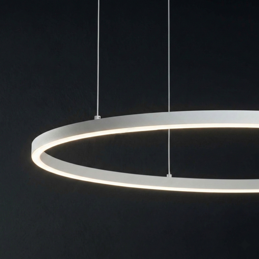 Ideal Lux - LED prigušiva luster na sajli ORACLE SLIM LED/42W/230V 4000K prečnik 90 cm CRI 90 bela
