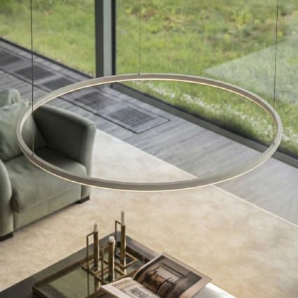 Ideal Lux - LED prigušiva luster na sajli ORACLE SLIM LED/83W/230V 4000K pr. 150 cm CRI 90 bela