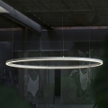 Ideal Lux - LED prigušiva luster na sajli ORACLE SLIM LED/40W/230V 3000K CRI 90 prečnik 70 cm bela