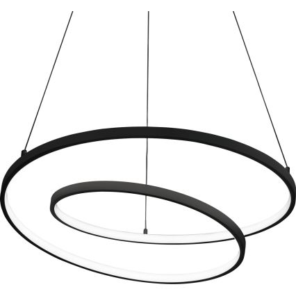 Ideal Lux - LED prigušiva luster na sajli OZ LED/48W/230V Ø 60 cm CRI 90 crna