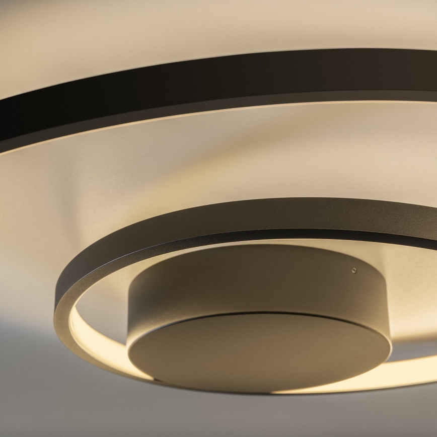 Ideal Lux - LED prigušiva stropna svetiljka OZ LED/48W/230V prečnik 60 cm CRI 90 crna