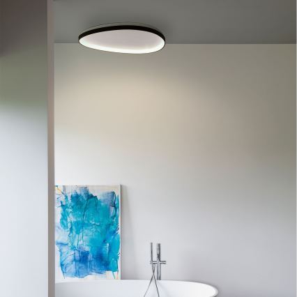 Ideal Lux - LED prigušiva plafonjera GEMINI LED/28W/230V prečnik 61 cm CRI 90 crna