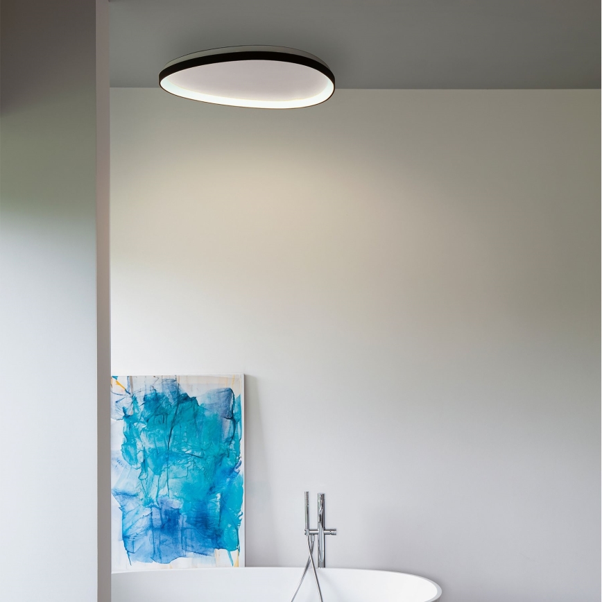 Ideal Lux - LED prigušiva plafonjera GEMINI LED/28W/230V prečnik 61 cm CRI 90 crna