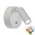 Ideal Lux - LED prigušiva punjiva dodirna zidna tačkasta svetiljka BEAN LED/3W/5V CRI 95 bela