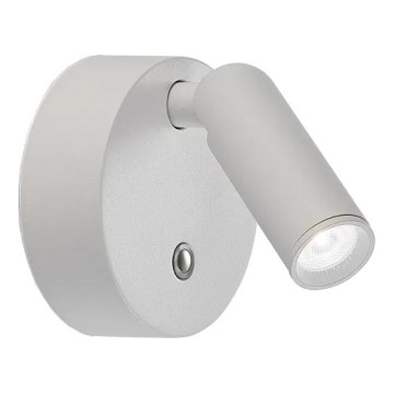 Ideal Lux - LED prigušiva punjiva dodirna zidna tačkasta svetiljka BEAN LED/3W/5V CRI 95 bela