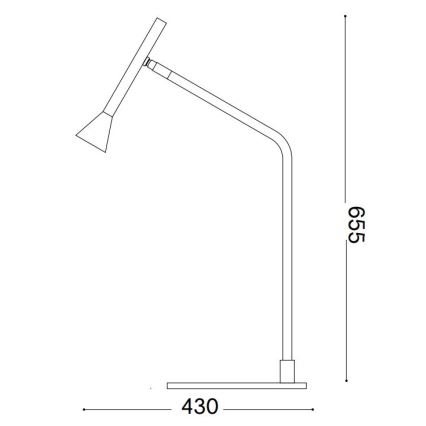 Ideal Lux - LED prigušiva dodirna stona lampa DIESIS LED/6,5W/230V CRI 90 zlatna