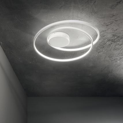Ideal Lux - LED prigušiva stropna svetiljka OZ LED/48W/230V, prečnika 60 cm, CRI 90, bela
