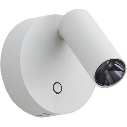 Ideal Lux - LED prigušiva dodirna zidna spot lampa ELF LED/3W/230V CRI 95 bela