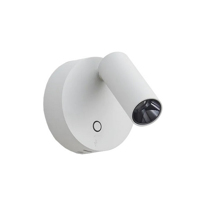 Ideal Lux - LED prigušiva dodirna zidna spot lampa ELF LED/3W/230V CRI 95 bela