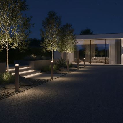Ideal Lux - BOEING LED spoljašnja lampa 14W/230V 100 cm CRI 90 IP65 braon