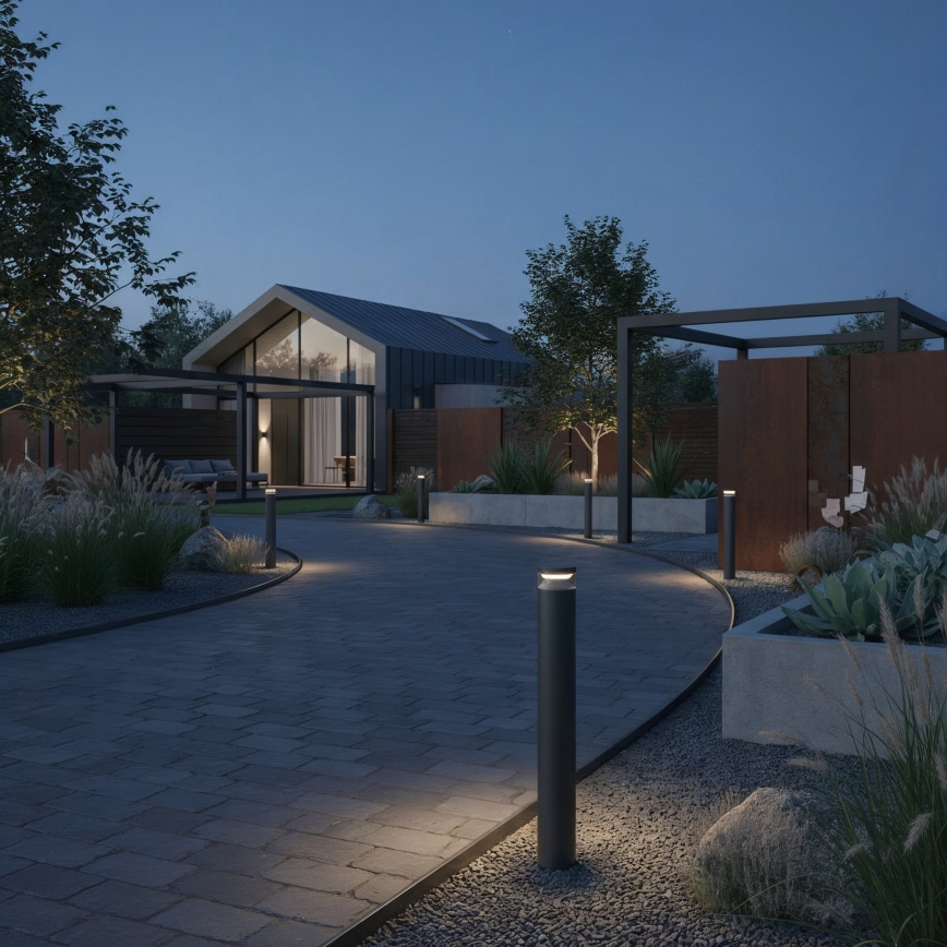 Ideal Lux - LED spoljašnja lampa BOEING LED/14W/230V 100 cm CRI 90 IP65 crna