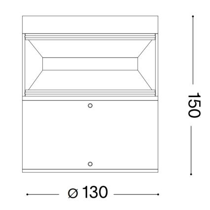 Ideal Lux - LED spoljašnja lampa BOEING LED/14W/230V 15 cm CRI 90 IP65 braon