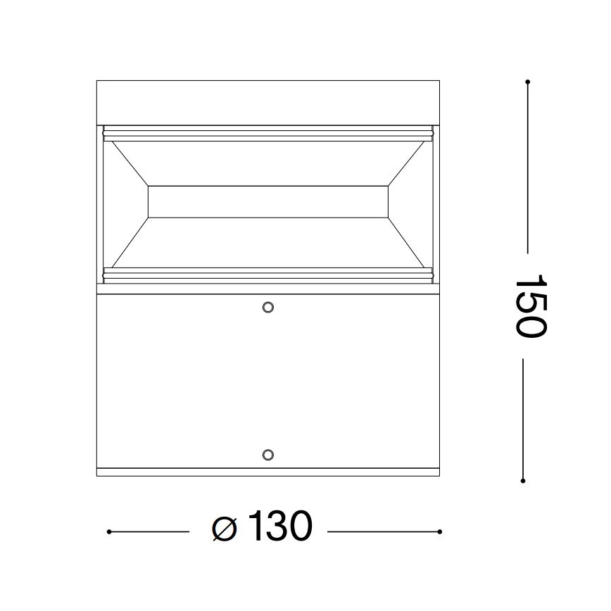 Ideal Lux - LED spoljašnja lampa BOEING LED/14W/230V 15 cm CRI 90 IP65 braon