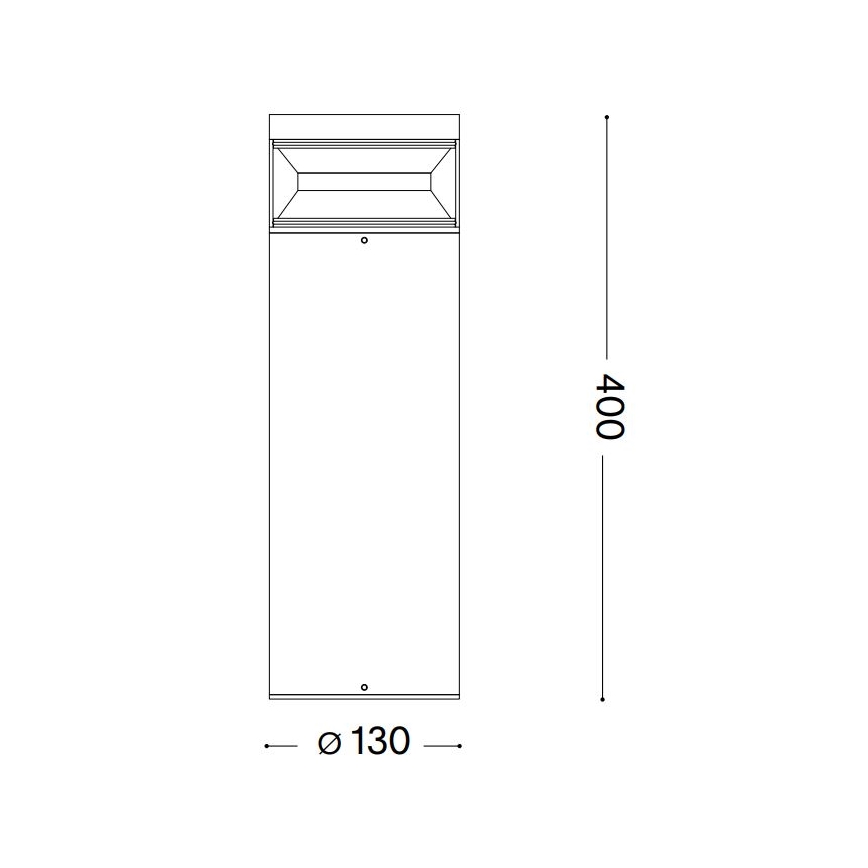 Ideal Lux - LED spoljašnja lampa BOEING LED/14W/230V 40 cm CRI 90 IP65 crna