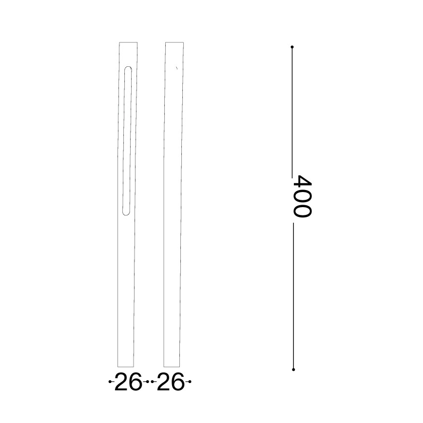 Ideal Lux - LED spoljašnja lampa JEDI LED/7W/230V 40 cm CRI 90 IP65 braon