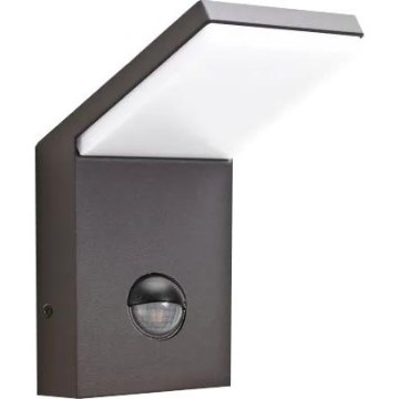 Ideal Lux - LED spoljašnja svetiljka sa senzorom STYLE LED/9W/230V 4000K CRI 90 IP54 antracit
