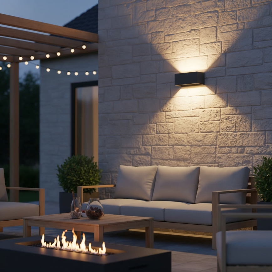 Ideal Lux - LED spoljno zidno svetlo ATOM LED/25W/230V CRI 90 IP54 antracit