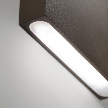 Ideal Lux - LED spoljašnja zidna svetiljka POST-IT LED/3W/12V CRI 90 braon