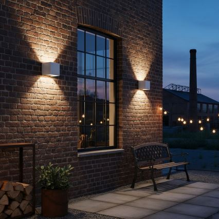 Ideal Lux - LED spoljašnja zidna svetiljka ATOM LED/12W/230V CRI 90 IP54 bela
