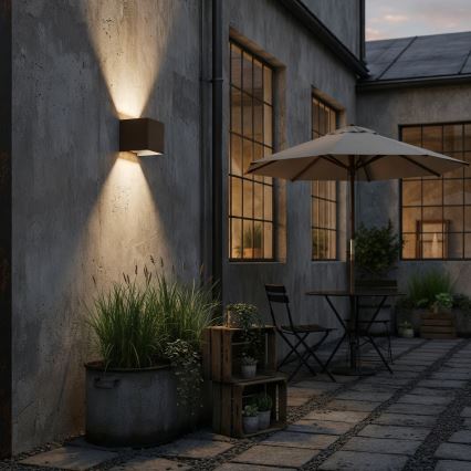 Ideal Lux - LED spoljašnja zidna svetiljka ATOM LED/12W/230V CRI 90 IP54 braon