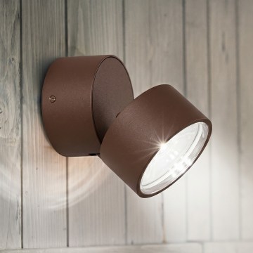 Ideal Lux - LED spoljašnje zidno svetlo OMEGA LED/7W/230V CRI 90 IP54 smeđa
