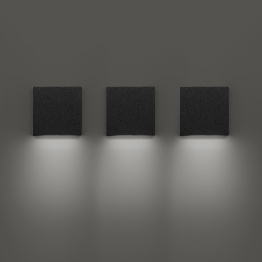 Ideal Lux - LED spoljašnje zidno svetlo POST-IT LED/3W/12V CRI 90 crna