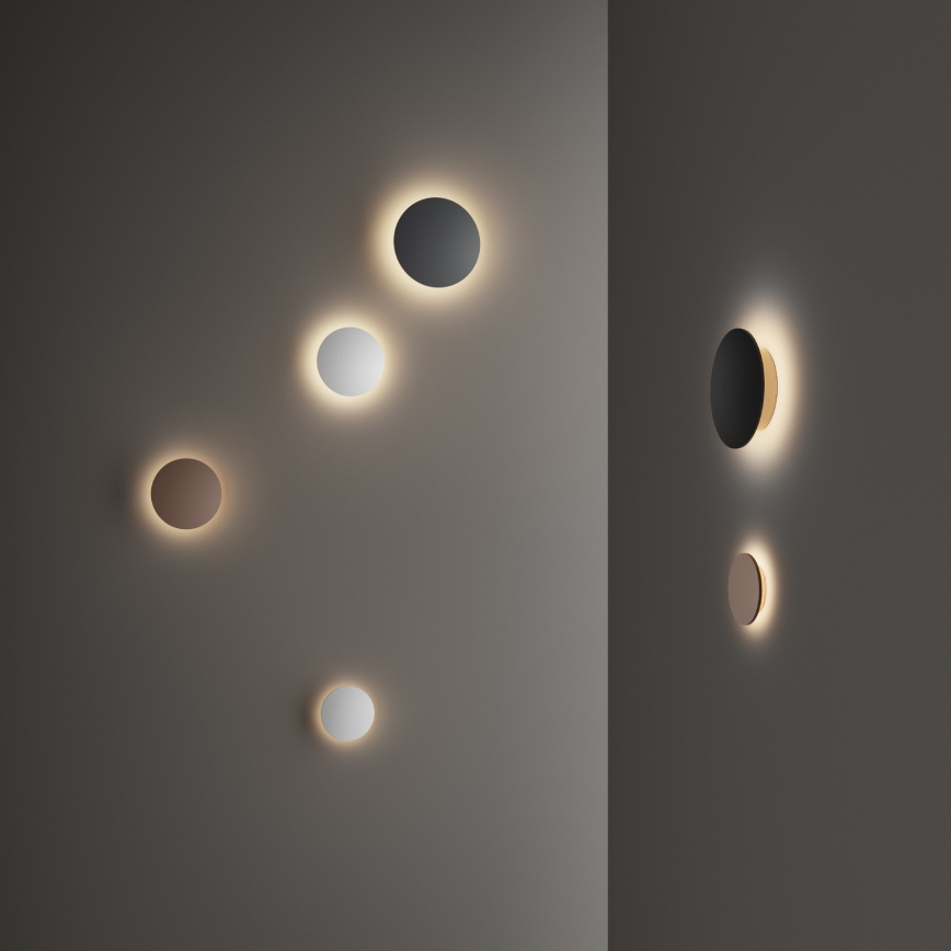 Ideal Lux - LED spoljašnje zidno svetilo PUNTO LED/9W/230V CRI 90, prečnik 18 cm, IP54, braon