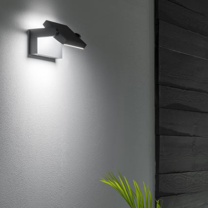 Ideal Lux - LED spoljašnja zidna svetiljka SWIPE LED/21W/230V CRI 90 IP54 antracit