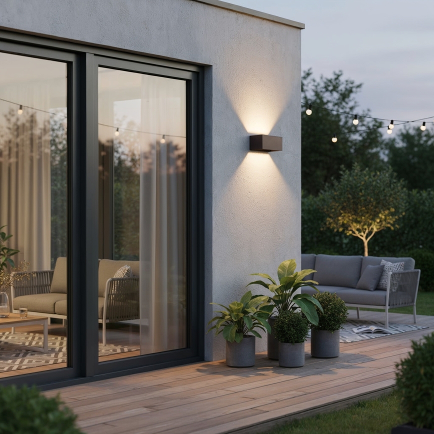 Ideal Lux - ATOM LED spoljašnje zidno svetlo/25W/230V CRI 90 IP54 braon