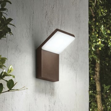 Ideal Lux - LED spoljna zidna svetiljka STYLE LED/8,5W/230V 3000K CRI 90 IP54 braon