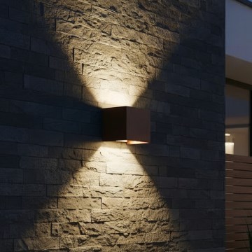 Ideal Lux - LED spoljno zidno svetlo ATOM LED/12W/230V CRI 90 IP54 braon