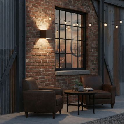 Ideal Lux - LED spoljno zidno svetlo ATOM LED/12W/230V CRI 90 IP54 braon