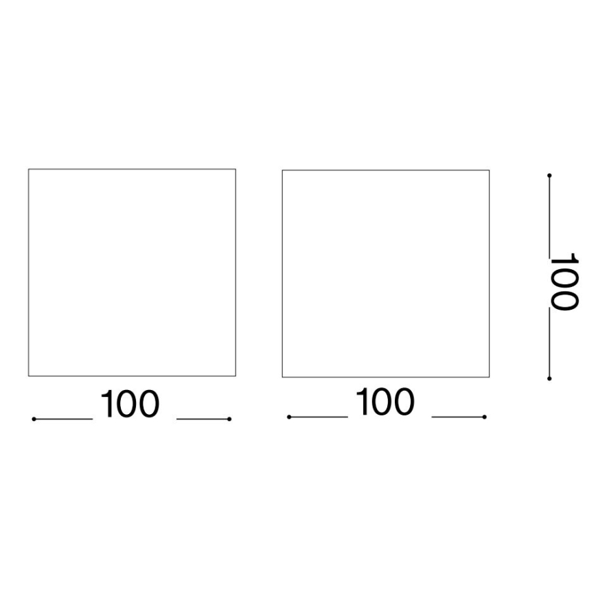 Ideal Lux - LED spoljno zidno svetlo ATOM LED/12W/230V CRI 90 IP54 braon