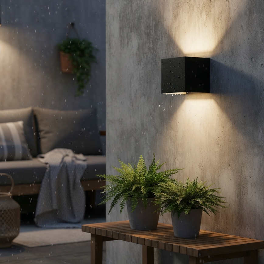 Ideal Lux - LED spoljašnje zidno svetlo ATOM LED/12W/230V CRI 90 IP54 crna