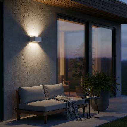 Ideal Lux - LED spoljna zidna svetiljka ATOM LED/25W/230V CRI 90 IP54 bela