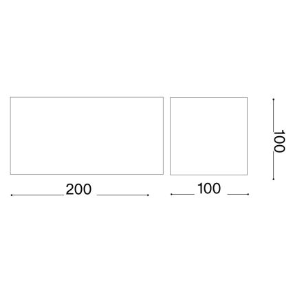 Ideal Lux - LED spoljna zidna svetiljka ATOM LED/25W/230V CRI 90 IP54 bela