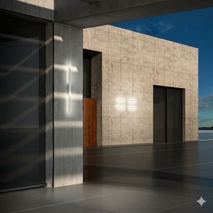 Ideal Lux - LINEA LED spoljašnje zidno svetlo, 20W, 230V, CRI 90, 104 cm, IP54, belo