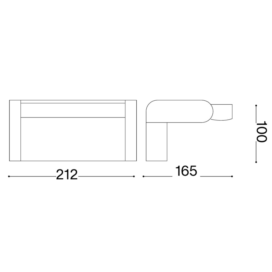 Ideal Lux - LED spoljašnje zidno svetlo sa senzorom SWIPE LED/21W/230V CRI 90 IP54 bela
